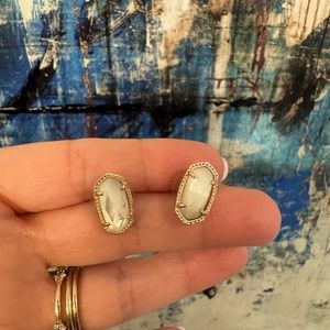 Kendra Scott- mother of pearl Ellie earrings